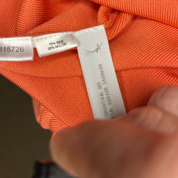 ANN TAYLOR Orange Coral Button-Up Knit Cardigan Sweater - NWT - Picture 6 of 11